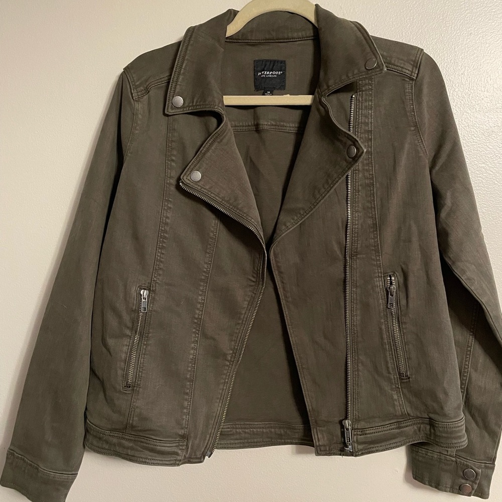 Dark Green Motorcycle Jacket - NWT - Sz M